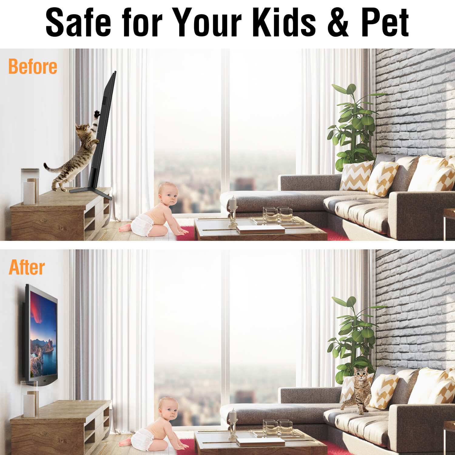 Tilting TV Wall Mount for 32''-65'' TVs MUT0013