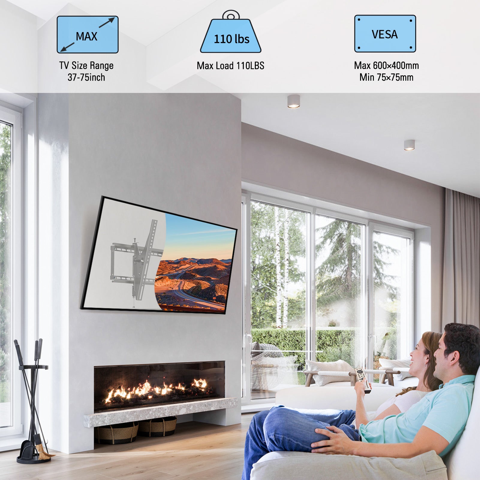 Tilting TV Wall Mount for Up To 75" Tvs MUT0053