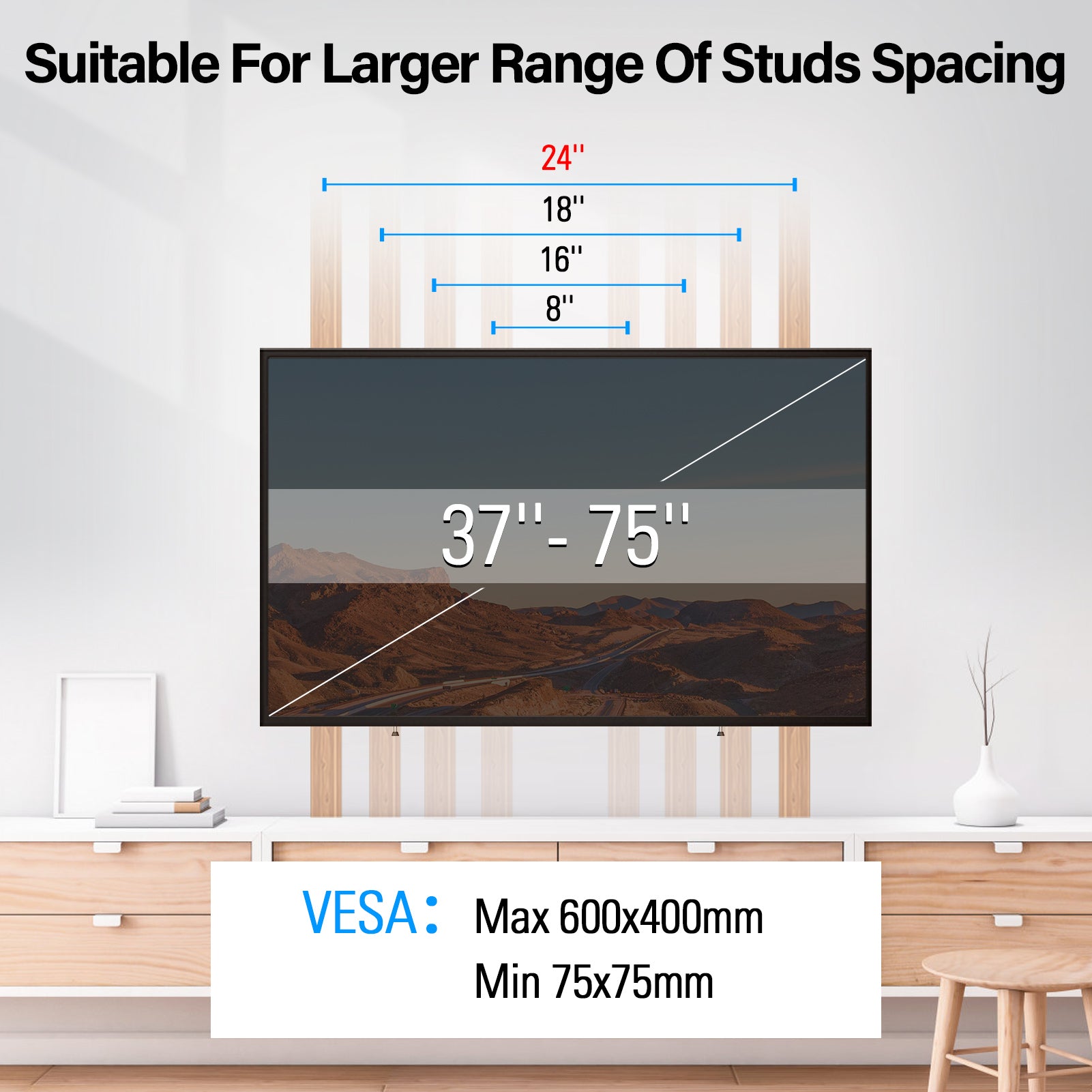 Tilting TV Wall Mount for Up To 75" Tvs MUT0053