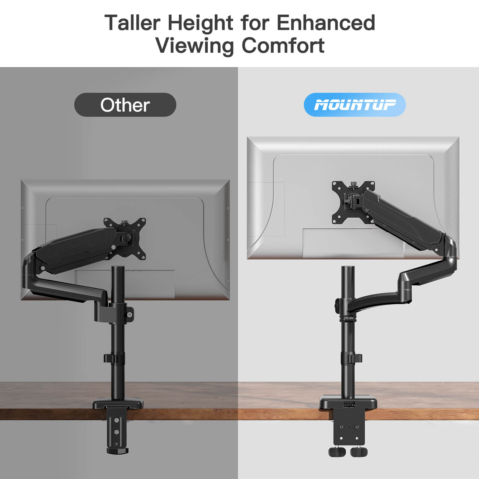 Single Monitor Desk Mount for 13''-32'' Monitors MUA6021B