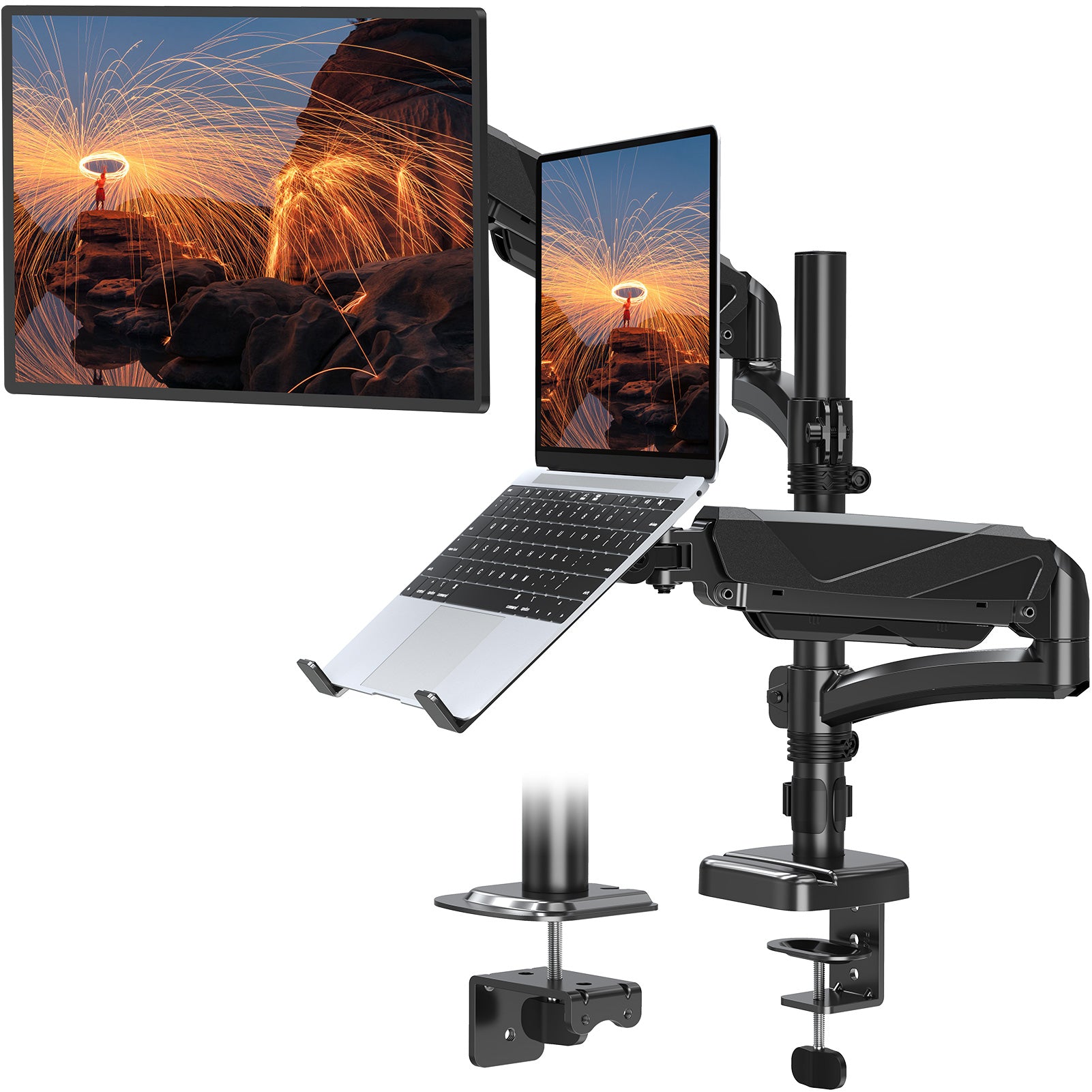 Laptop and Monitor Stand for 13''-17'' Laptop and Max 32'' Monitors MU4010