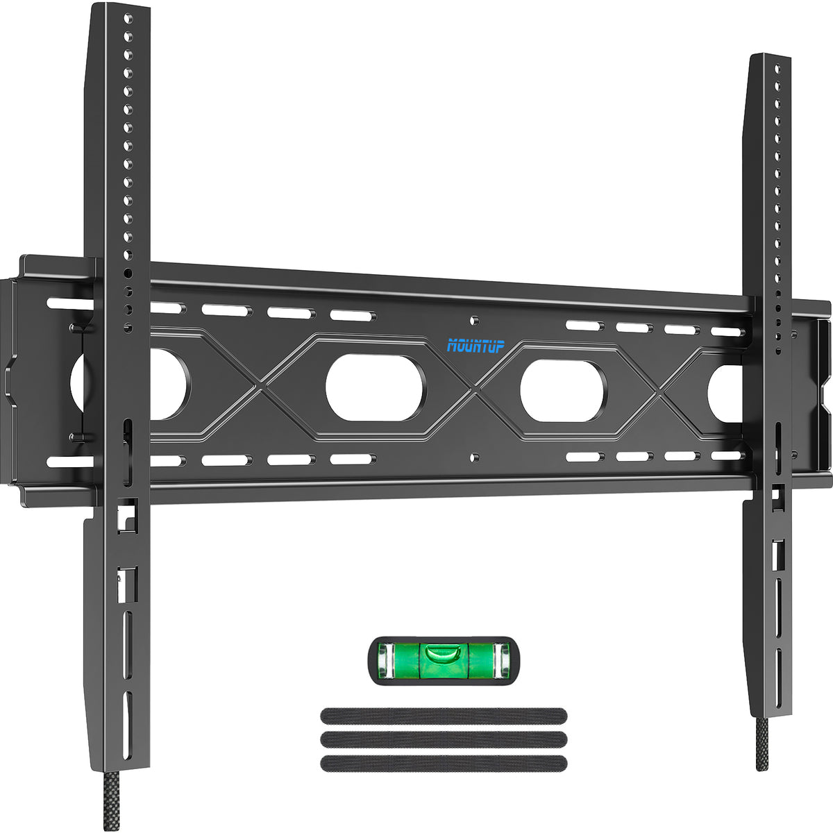 MOUNTUP Large Fixed TV Wall Mount for 50”-120" TVs up to 220 LBS, Low Profile Heavy Duty TV Mount Space Saving, Fits 16", 24", 32” Studs One-Piece Wall Bracket for Max VESA 950x600mm MU0097