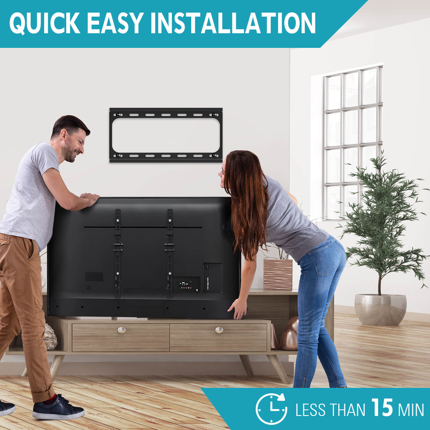 MOUNTUP Tilt TV Wall Mount for 32''-65" TVs MUT0078
