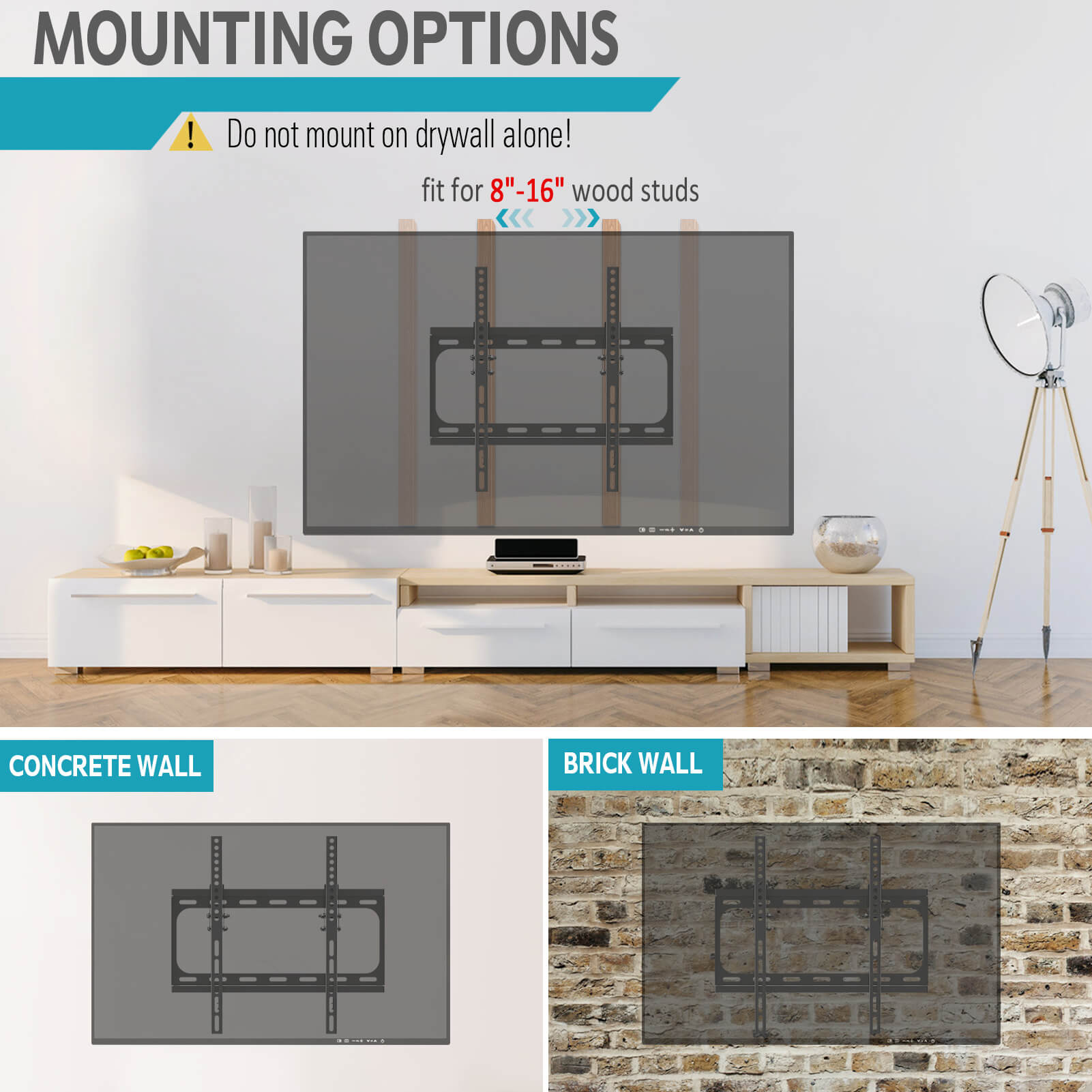 MOUNTUP Tilt TV Wall Mount for 32''-65" TVs MUT0078
