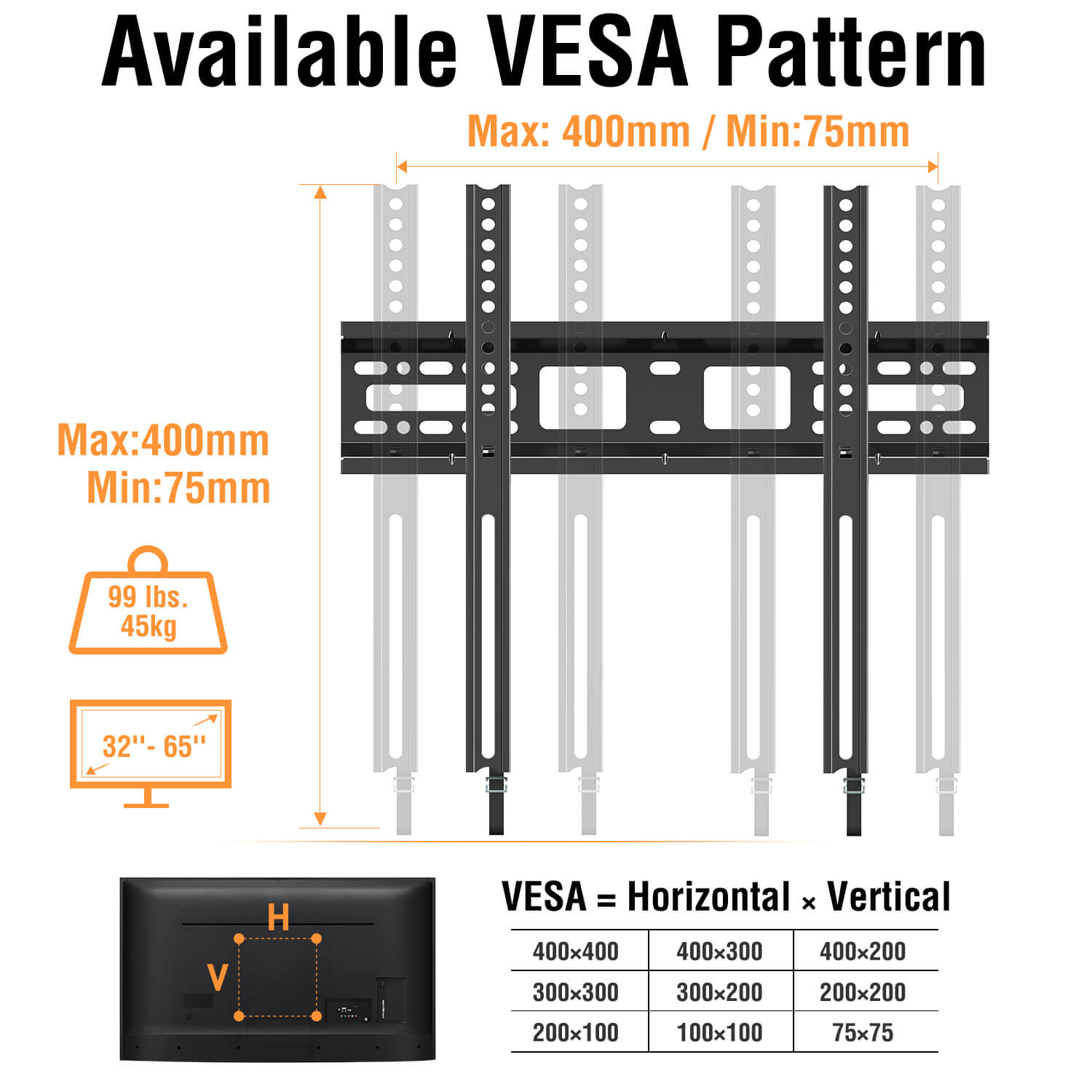 Tilting TV Wall Mount for 32''-65'' TVs MUT0013