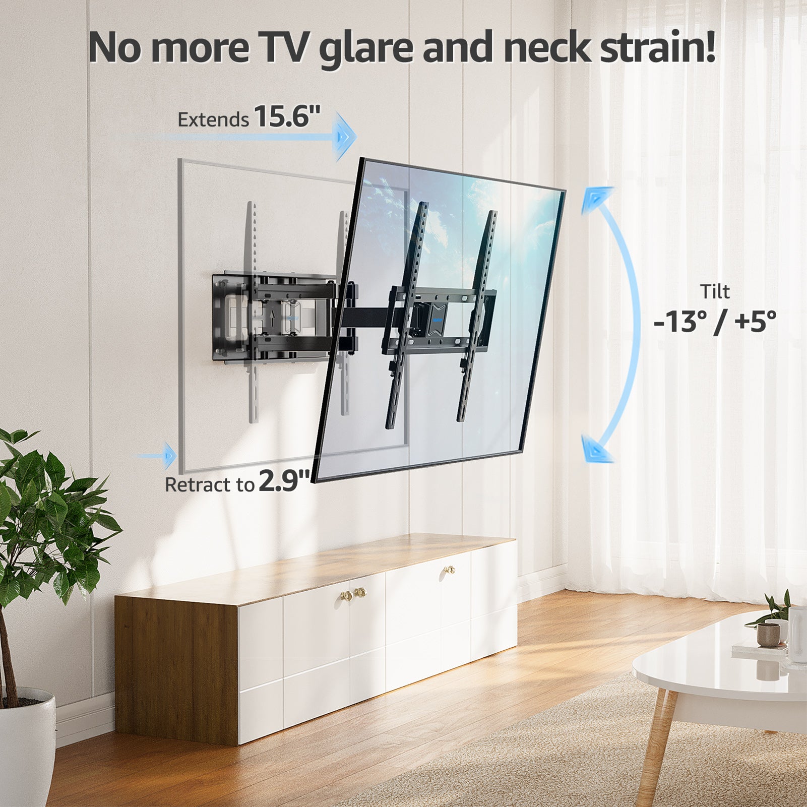 Full Motion TV Wall Mount for 32''-65'' TVs MUT0010