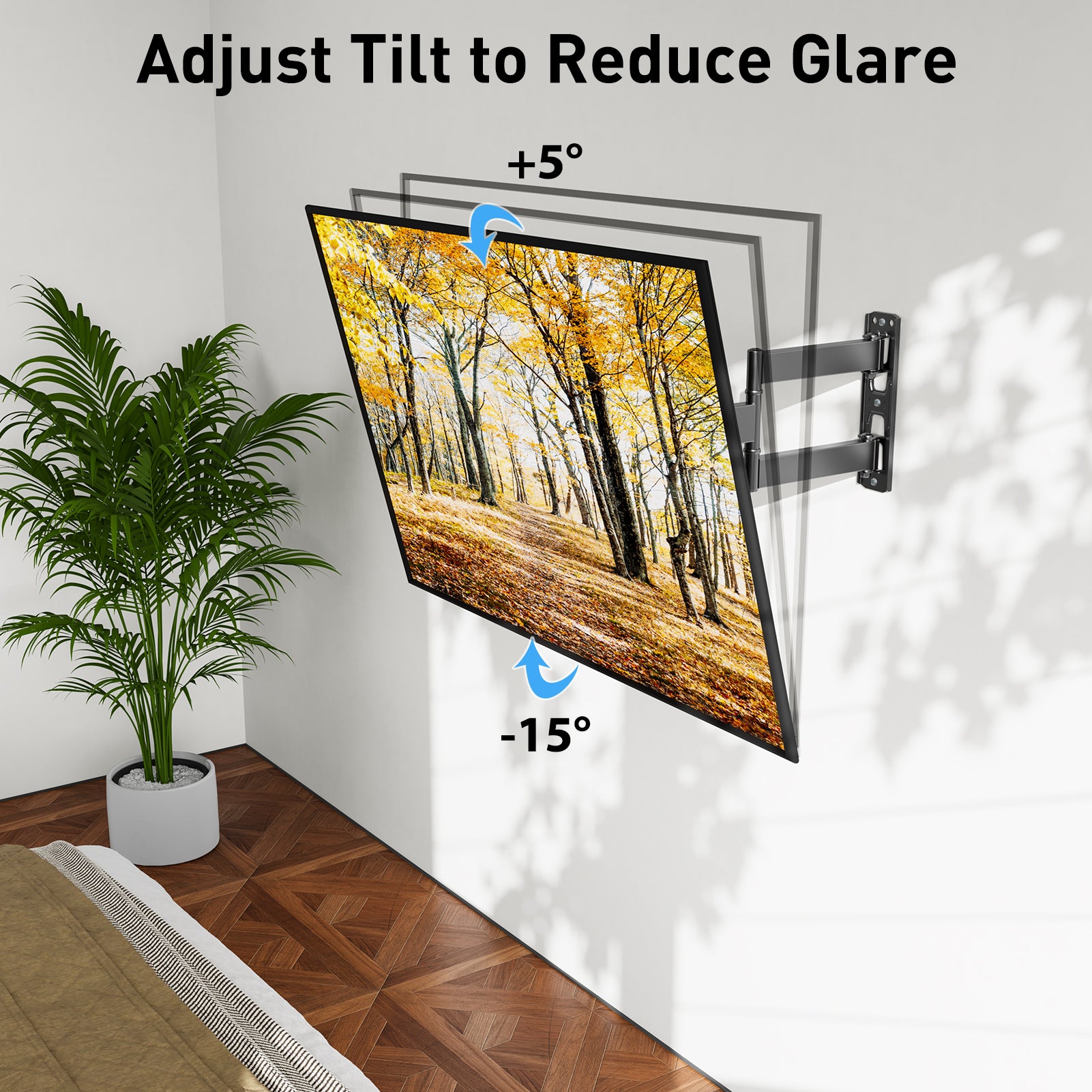 Full Motion TV Wall Mount For 20"-60" TVs MUT0020