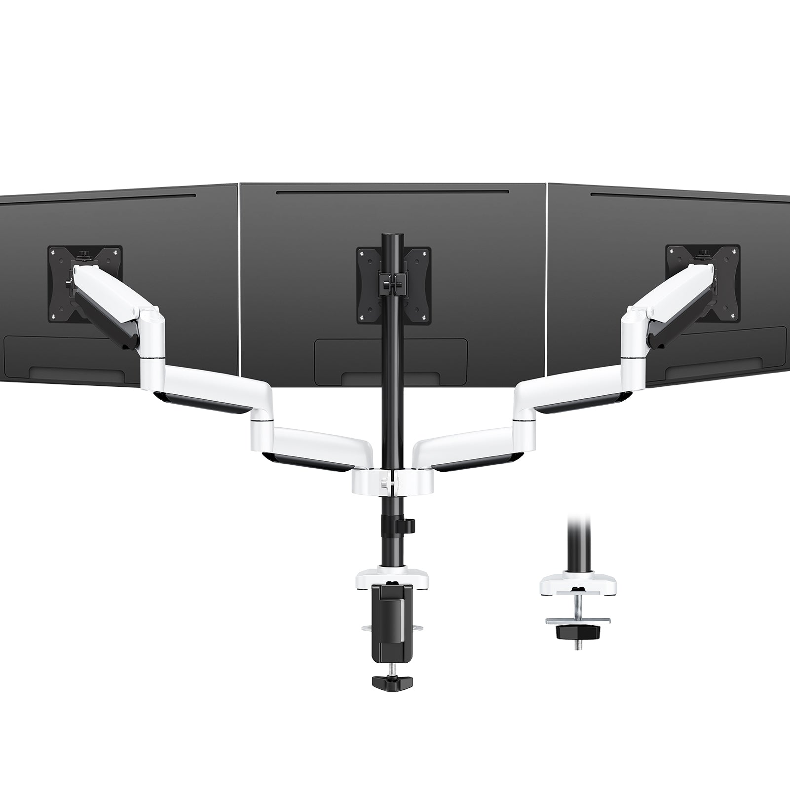 Vollbewegliche Dreifach-Monitor-Tischhalterung für maximal 32-Zoll-Monitore MUM-8003A