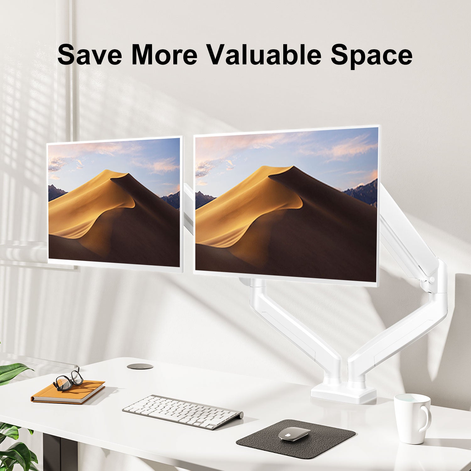 Dual Monitor Desk Mount for 14"- 32'' Monitors MUA8006W