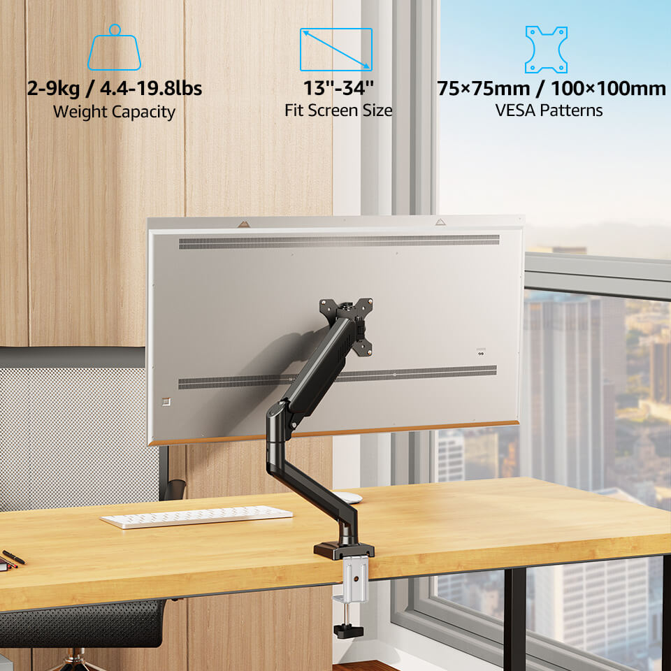Einzelmonitor-Tischhalterung für 13''-32''-Monitore MUA0004