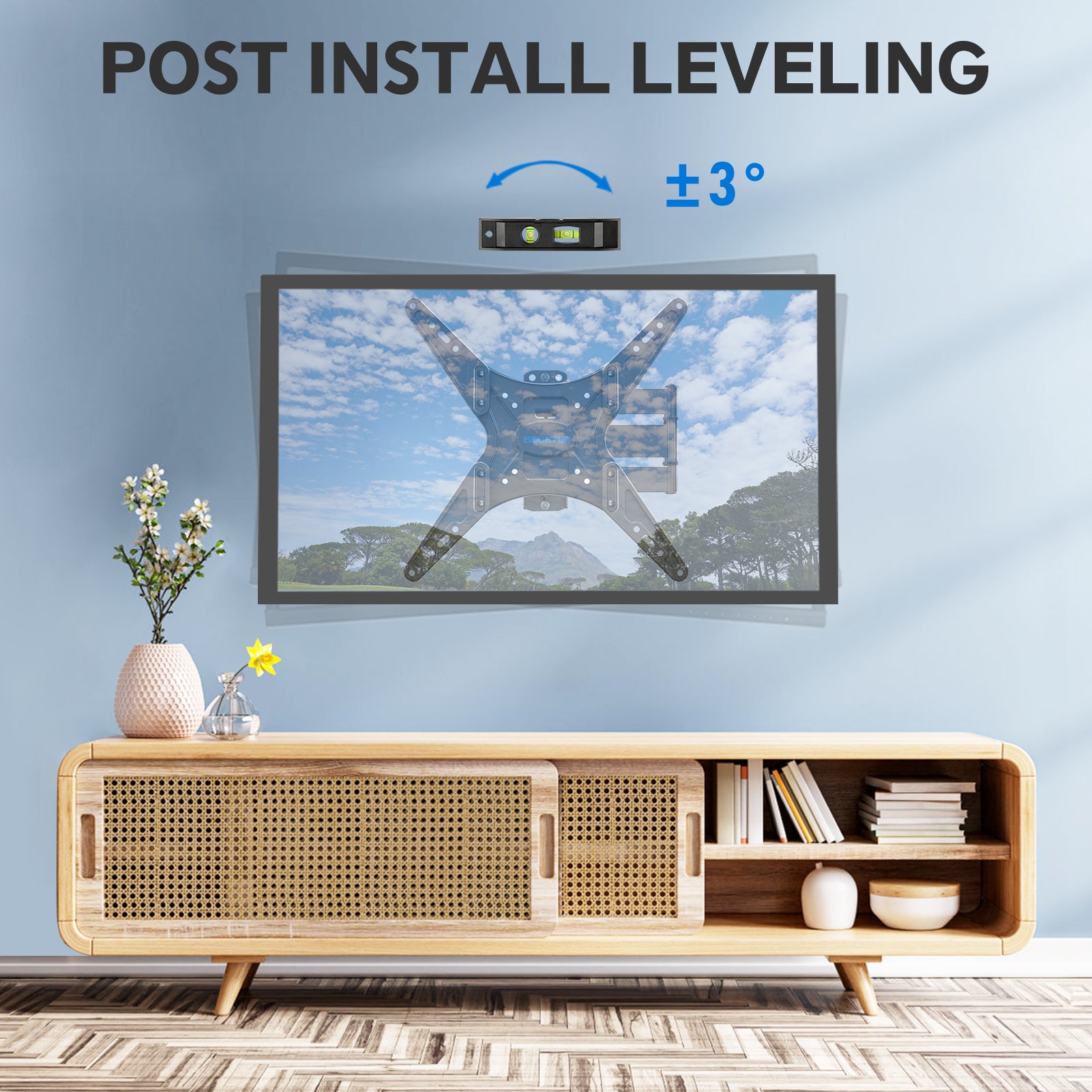 Full Motion Corner TV Wall Mount for 20''-60" TVs MUT0014