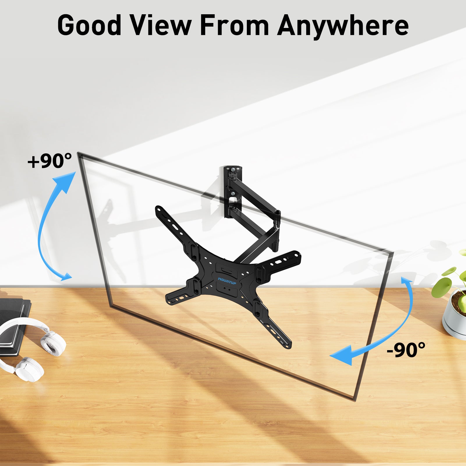 Full Motion TV Wall Mount For 20"-60" TVs MUT0020