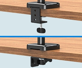 monitor mount grommet installation