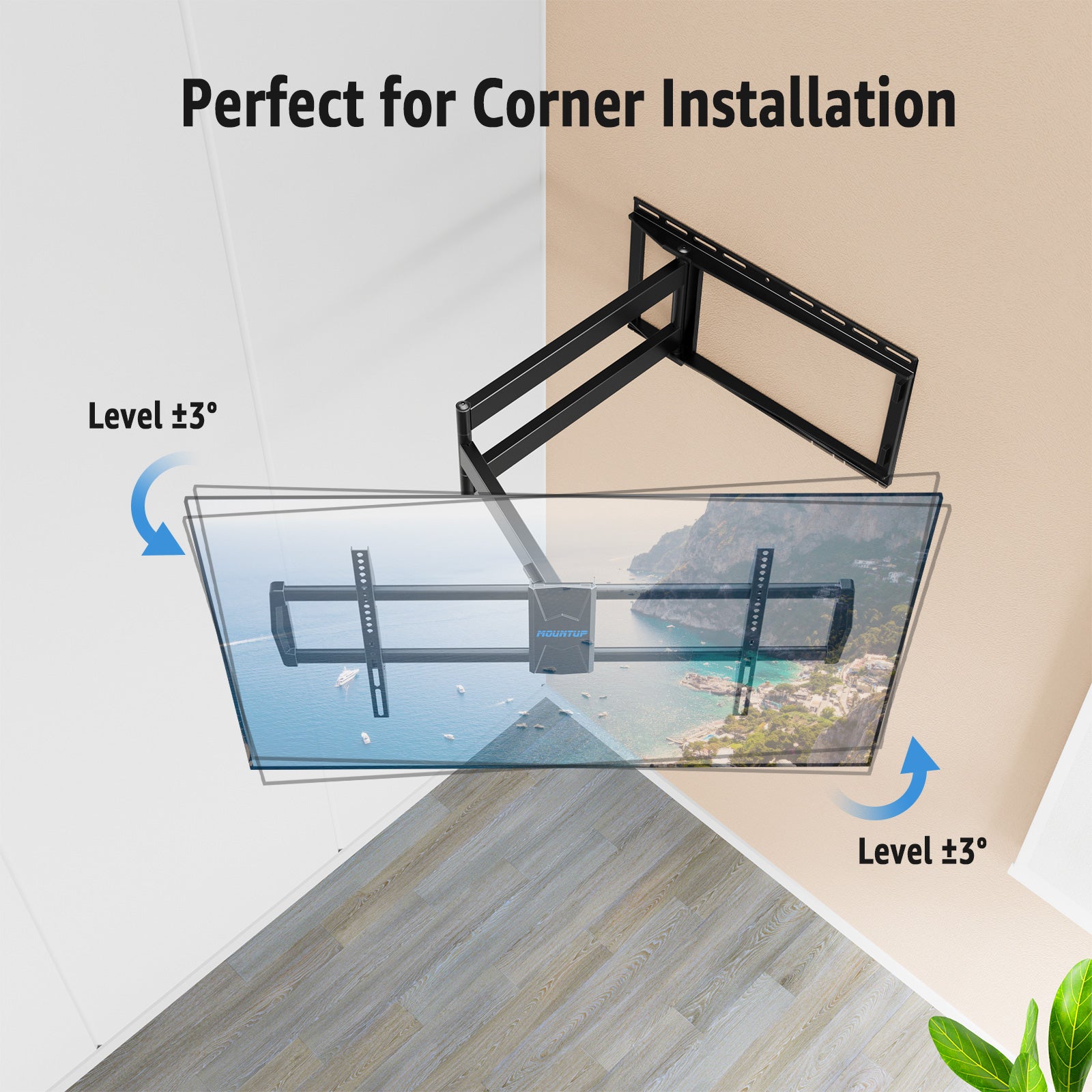 Full Motion TV Wall Mount For 42"-90" TVs MU0059