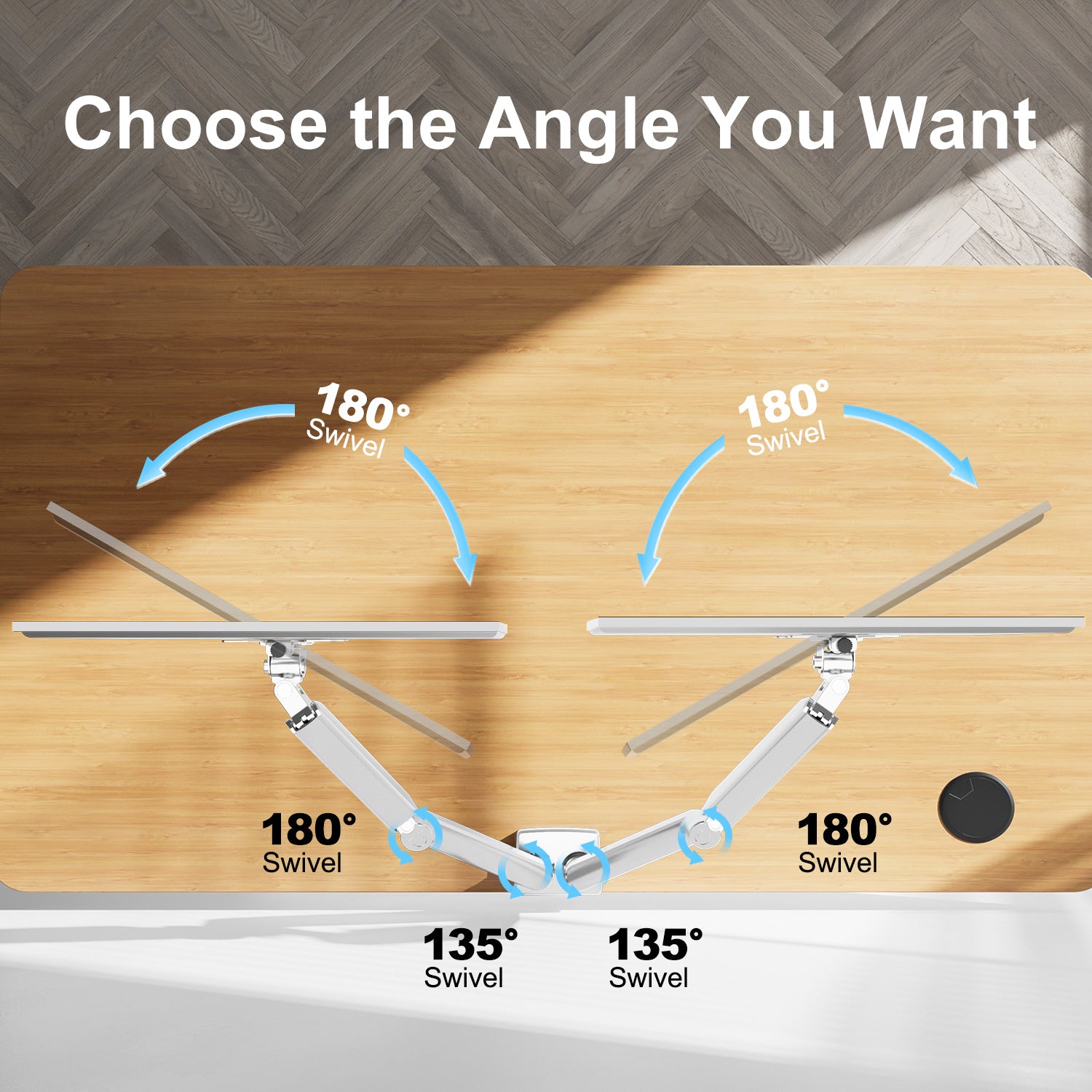 Dual Monitor Desk Mount for 14"- 32'' Monitors MUA8006W