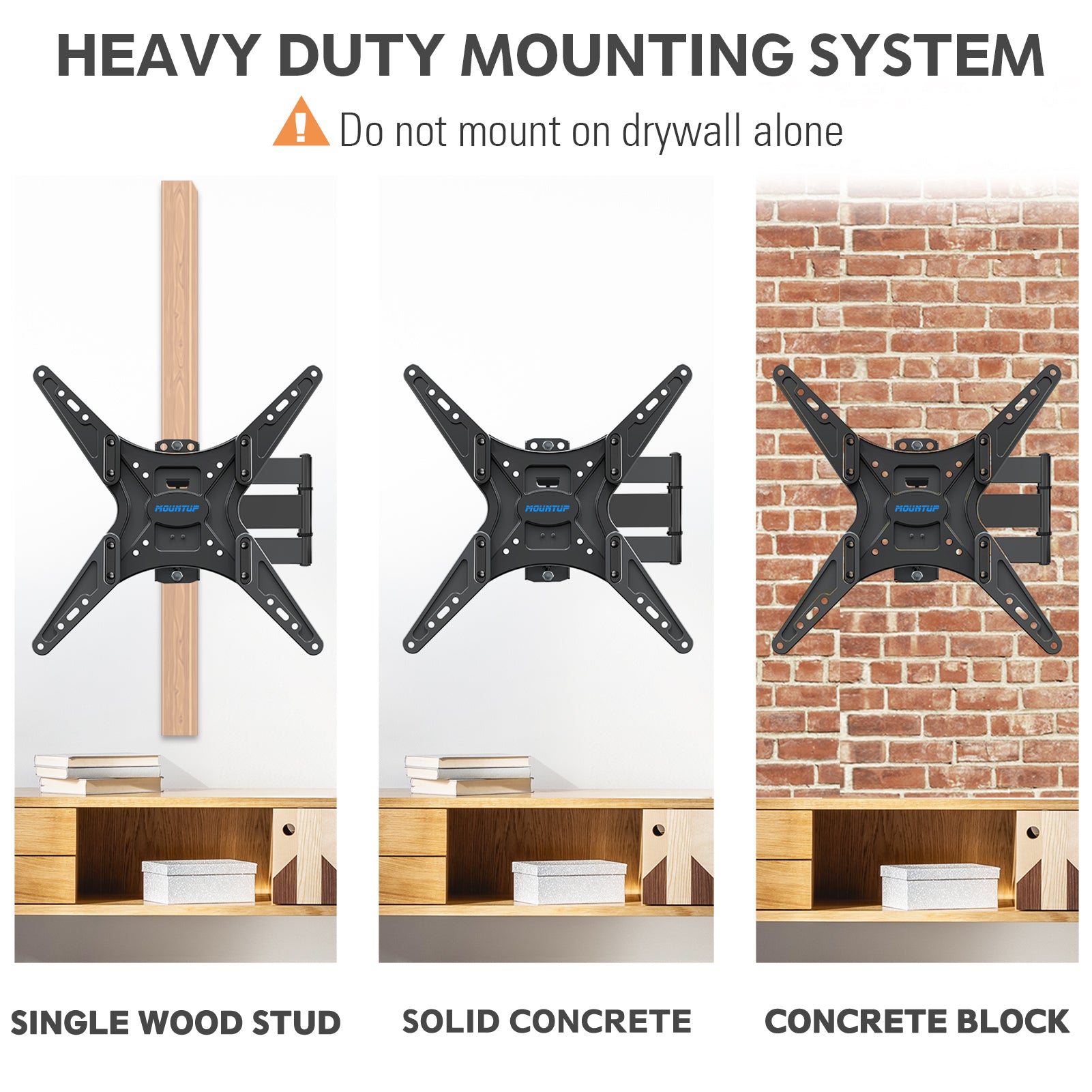 Full Motion Corner TV Wall Mount for 20''-60" TVs MUT0014