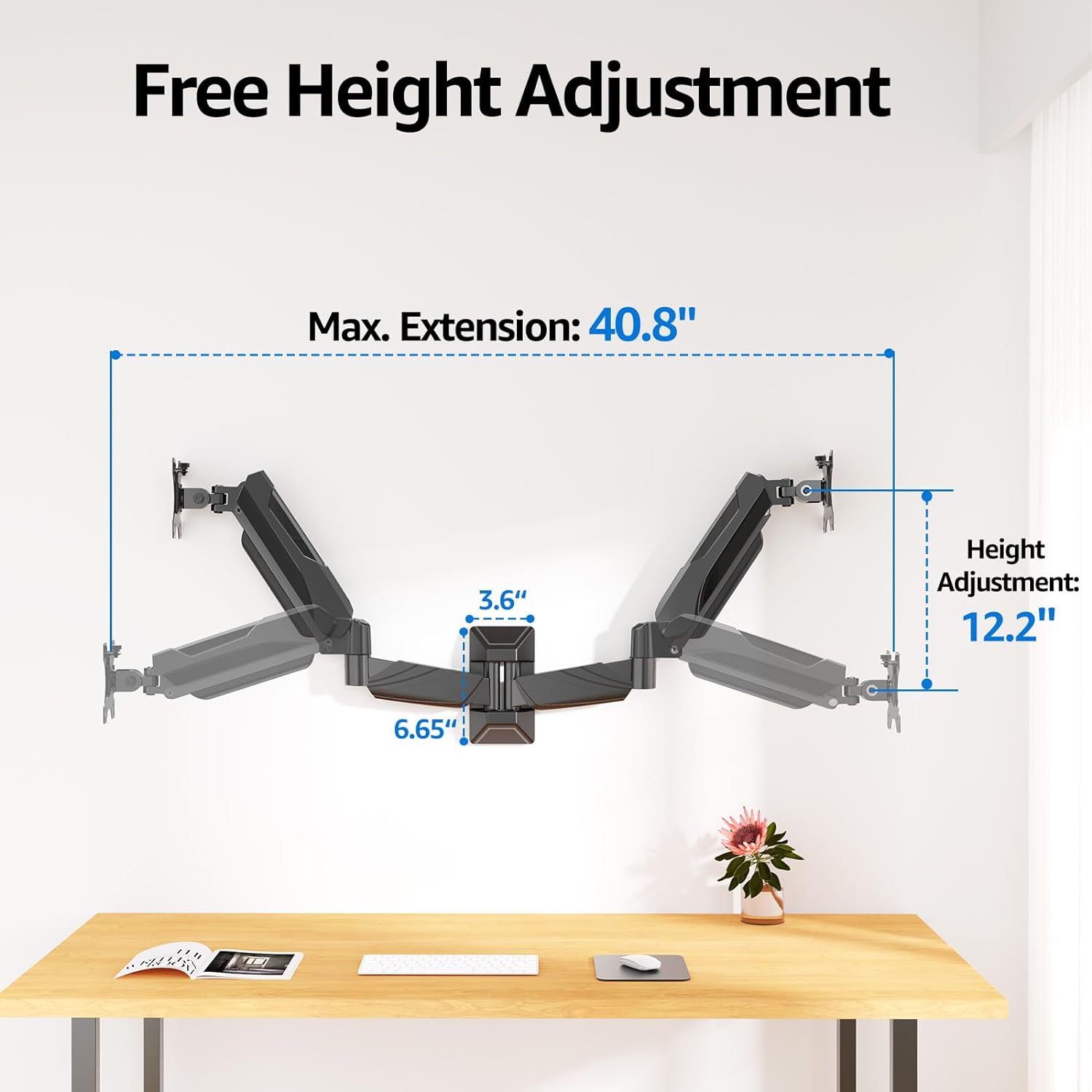 Dual Monitor Wall Mount for 17" -32'' Monitors MU2008