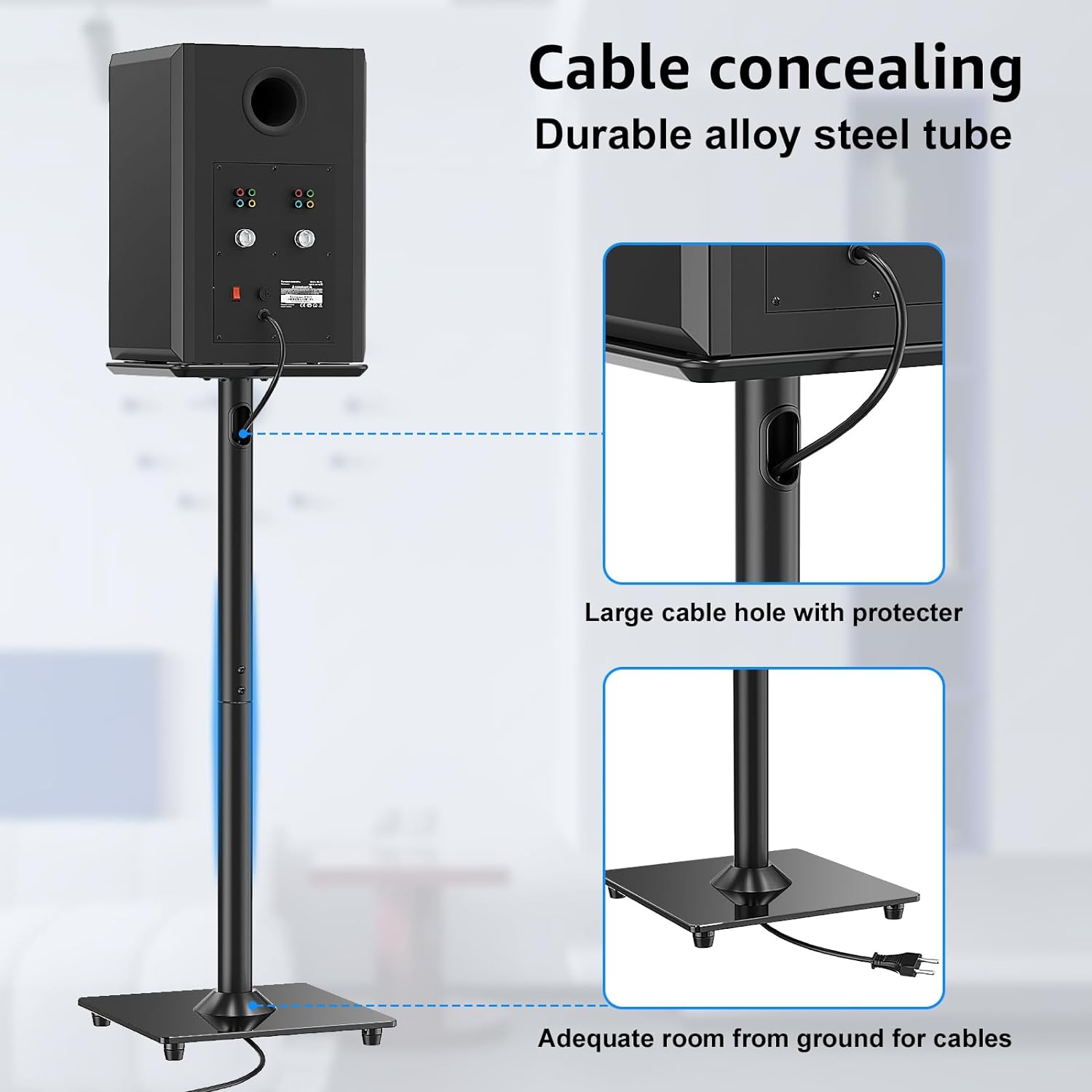 MOUNTUP Universal Speaker Stands Pair for Surround Sound MUS9132