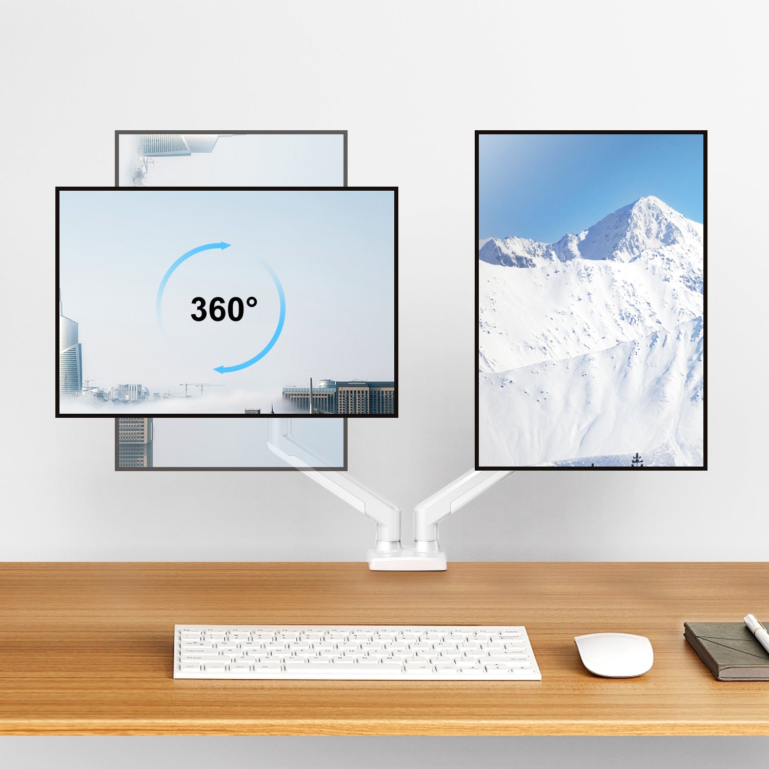 Dual Monitor Desk Mount for 14"- 32'' Monitors MUA8006W