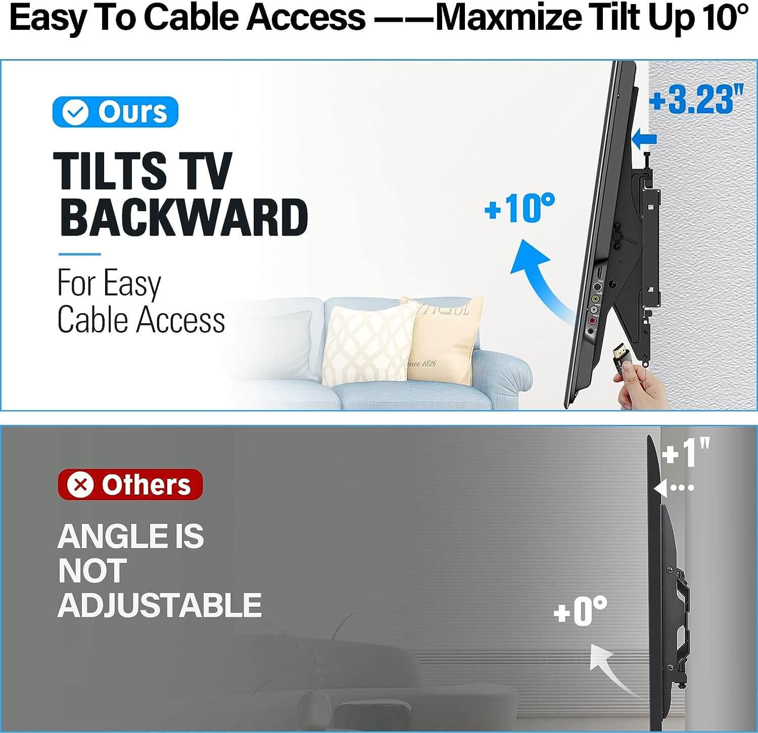 Tilting TV Wall Mount for 37''-90" TVs MUT0017