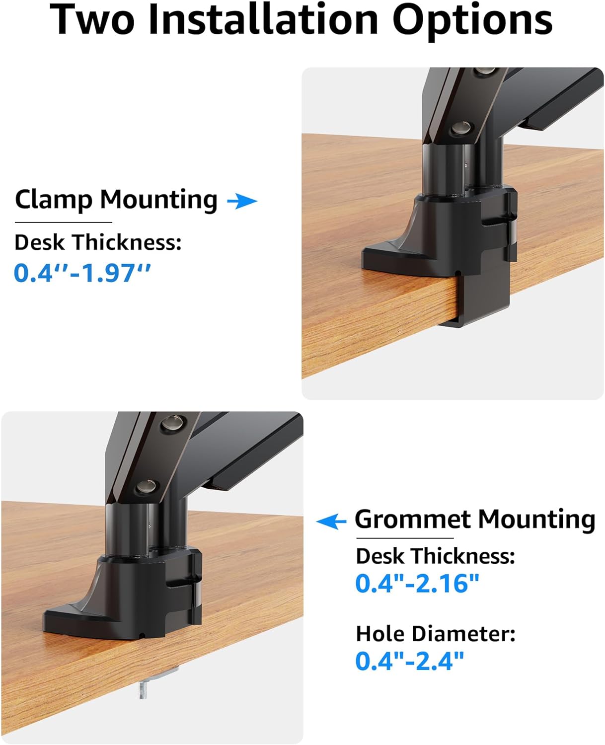 Dual Monitor Ultrawide Desk Mount for 17"-42'' Monitors MU7012