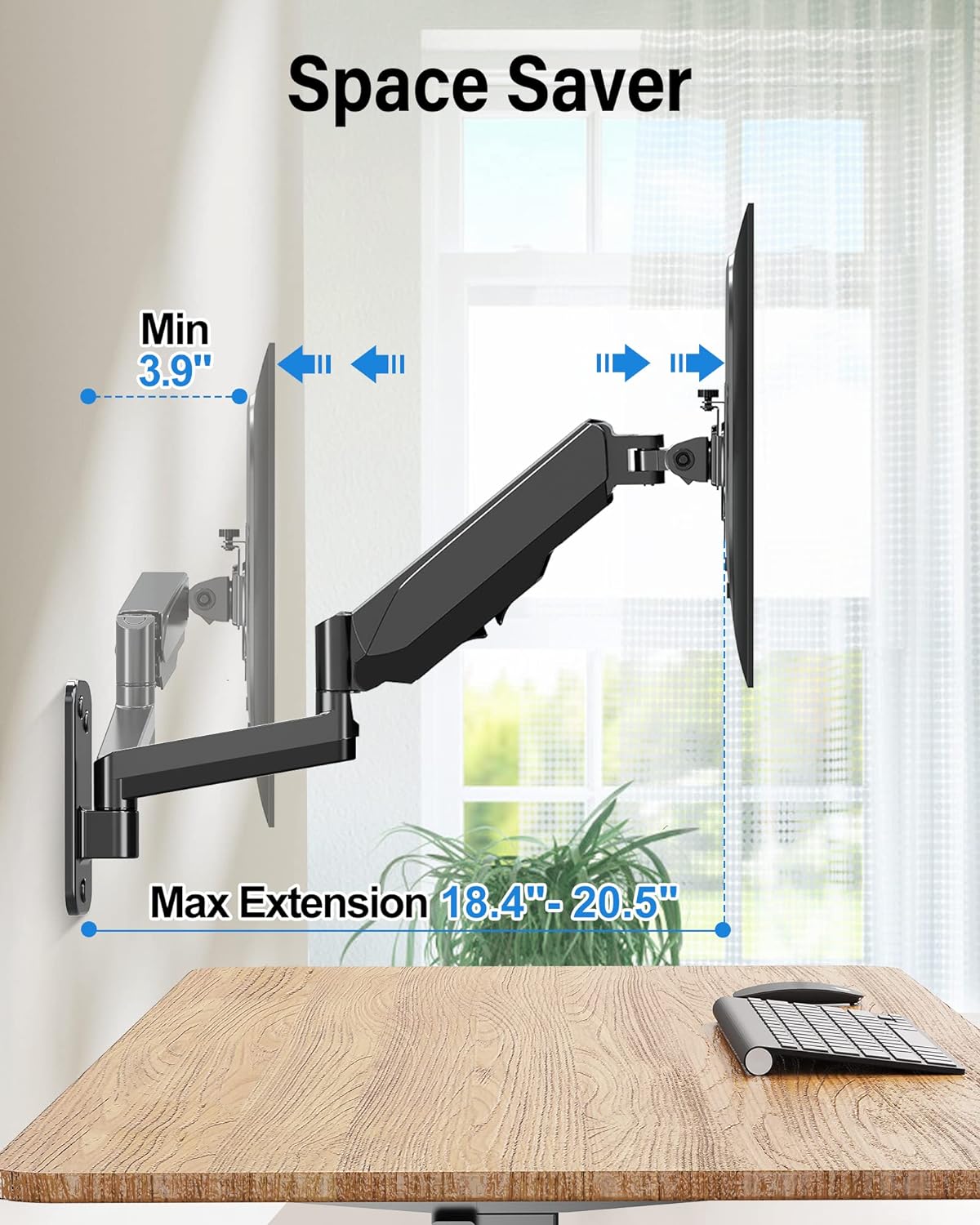 Single Monitor Wall Mount For 17"-35" Monitors MU2005