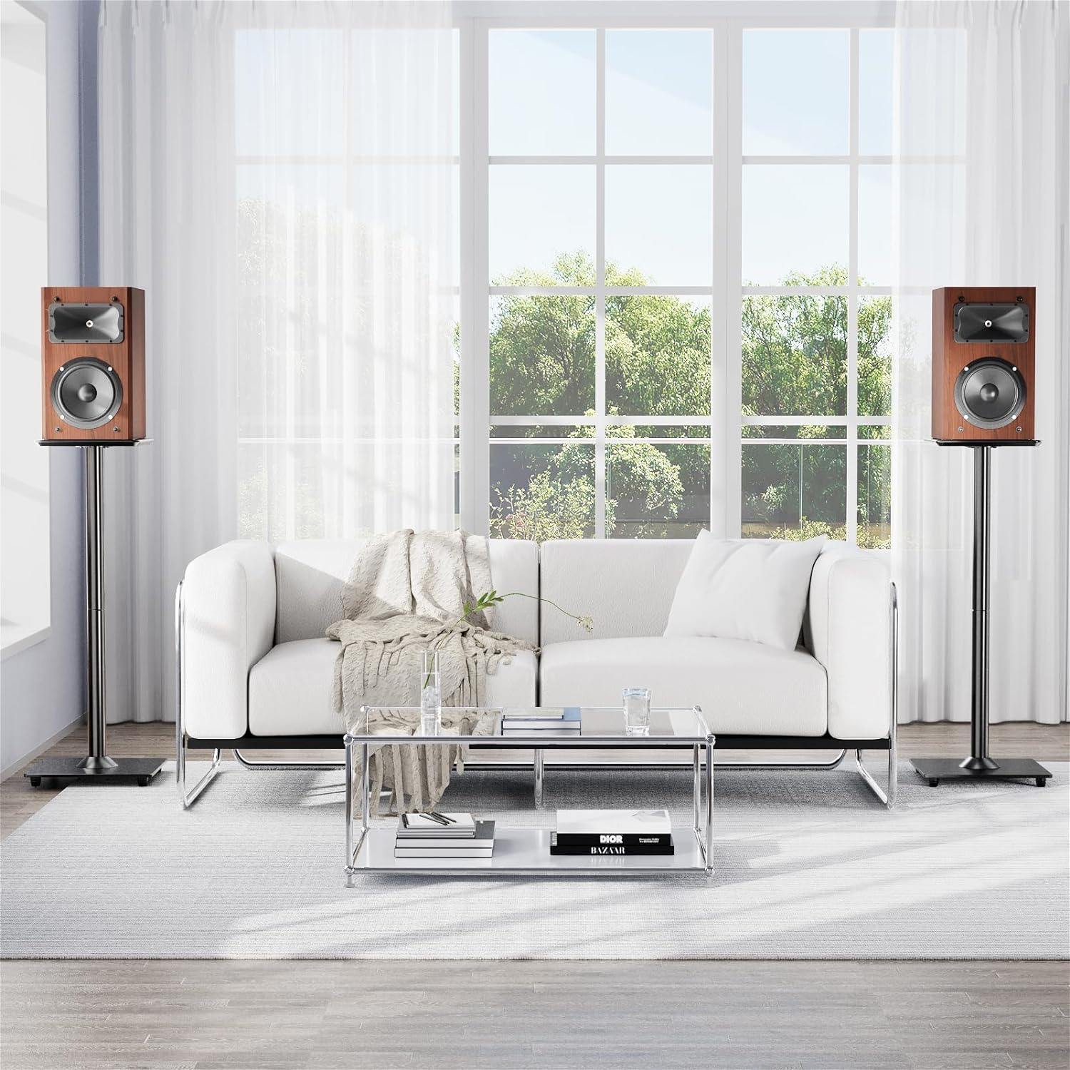 MOUNTUP Universal Speaker Stands Pair for Surround Sound MUS9132