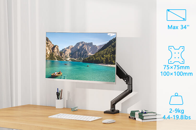 Einzelmonitor-Tischhalterung für 13''-32''-Monitore MUA0004
