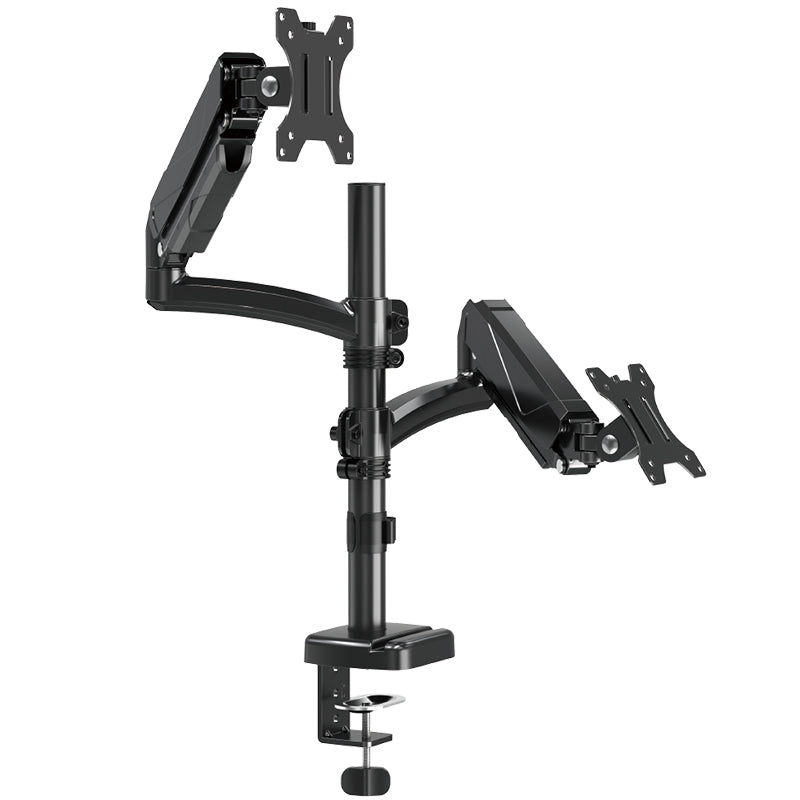 Height Adjustable Dual Monitor Stand Desk Mount for Two Monitors 32