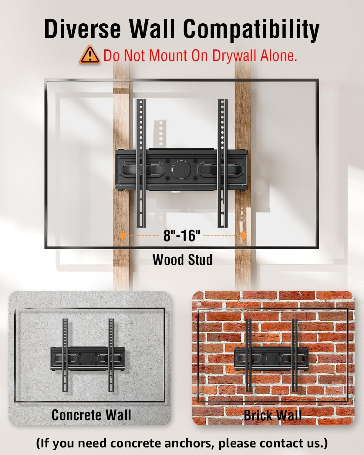 View Free Full Motion TV Wall Mount for 26''-65'' TVs VF0010