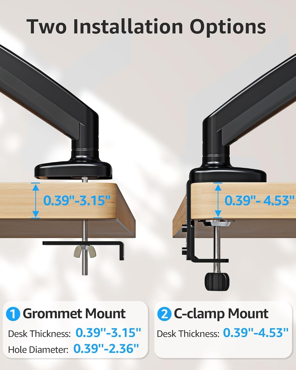 View Free Single Monitor Desk Mount for 13''-32'' Monitors VF0004