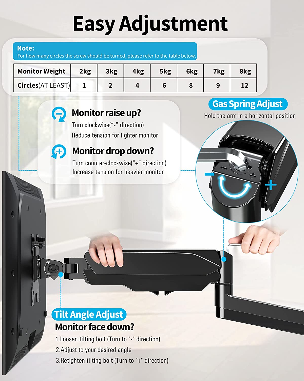 Single Monitor Wall Mount for Max 32'' Monitors MU2003