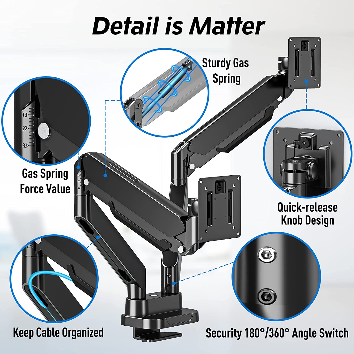 premium quality in details monitor arm