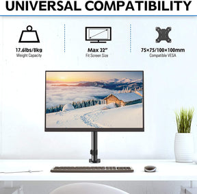 single monitor desk stand for max 32'' monitors
