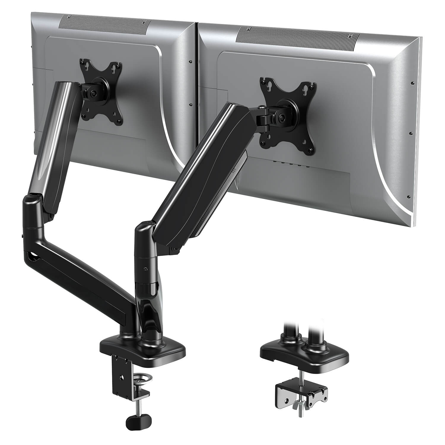 MOUNTUP Dual Monitor Desk Mount for Max 32'' Monitors