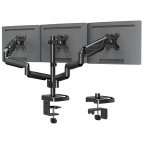Triple Monitor Stand Gas Spring Arm 27 inch Monitors