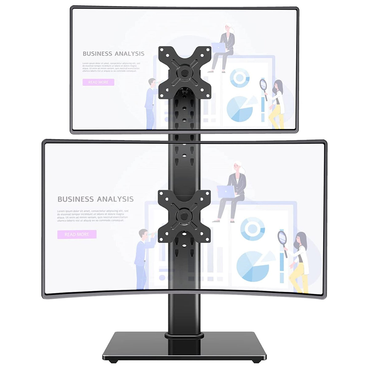 Vertical Monitor Mount for Max 35'' Monitors