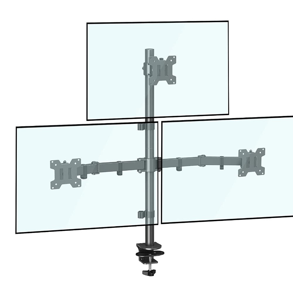 Triple Monitor Stand for three 13''-32'' Monitors