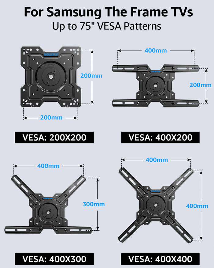 MOUNTUP Ultra-Slim & Rotating TV Wall Mount for Samsung The Frame/Neo