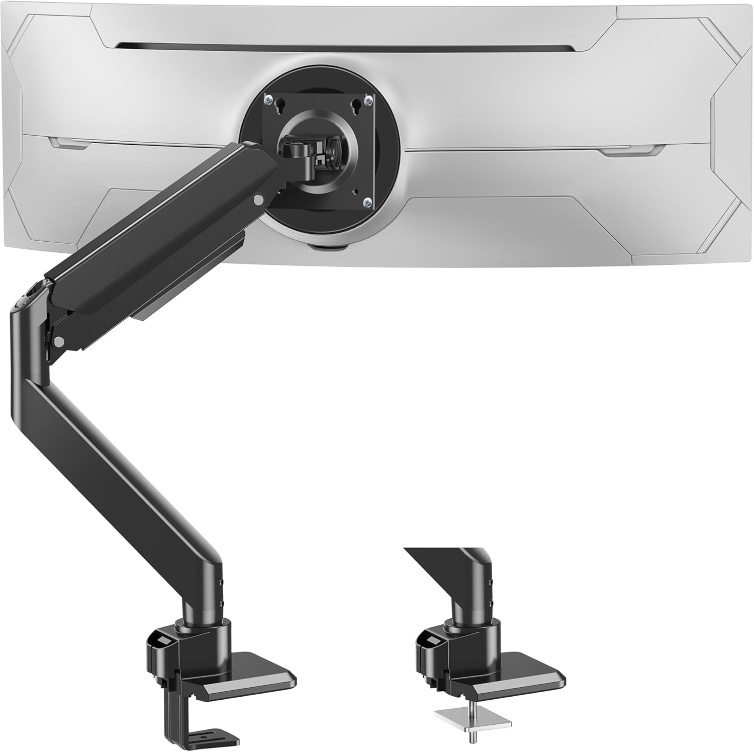 MOUNTUP Heavy Duty Monitor Arm for 49 inches, 44 lbs Curved Screens MU