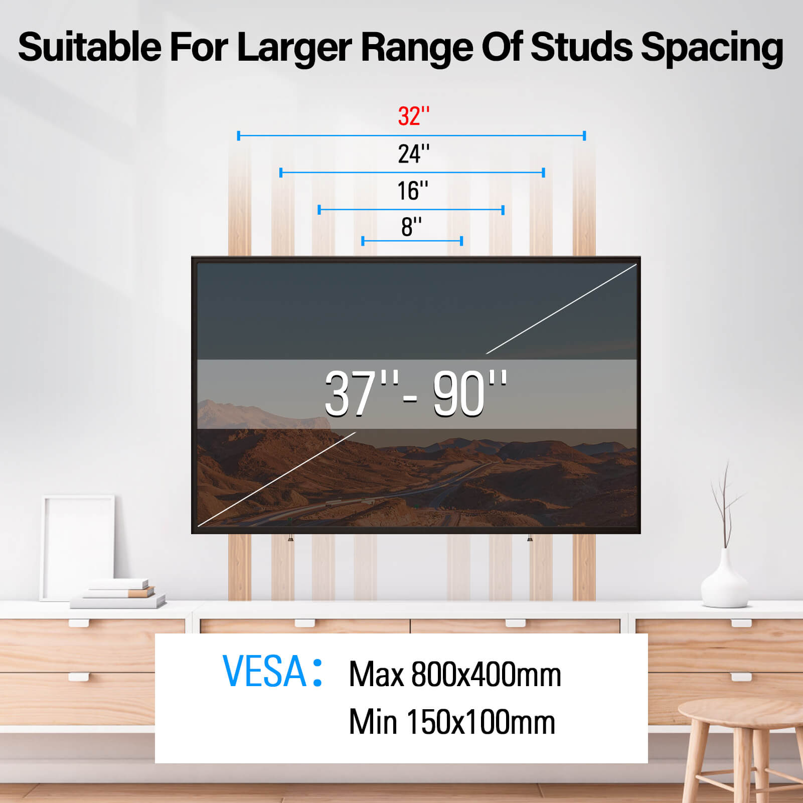 Tilting TV Wall Mount for 37''-90" TVs MUT0017