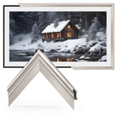 VueFrame TV Frames Deco Alloy Bezel Only for Samsung The Frame TVs, Modern & Minimalist Styles from TV to Art, Interchangeable Bezels for Home Decor, Easy Installation