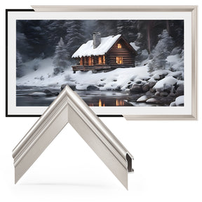 VueFrame TV Frames Deco Alloy Bezel Only for Samsung The Frame TVs, Modern & Minimalist Styles from TV to Art, Interchangeable Bezels for Home Decor, Easy Installation
