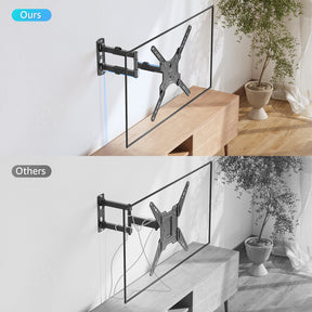 Soporte de pared para TV de esquina con movimiento completo para televisores de 26 a 60 pulgadas MU0009