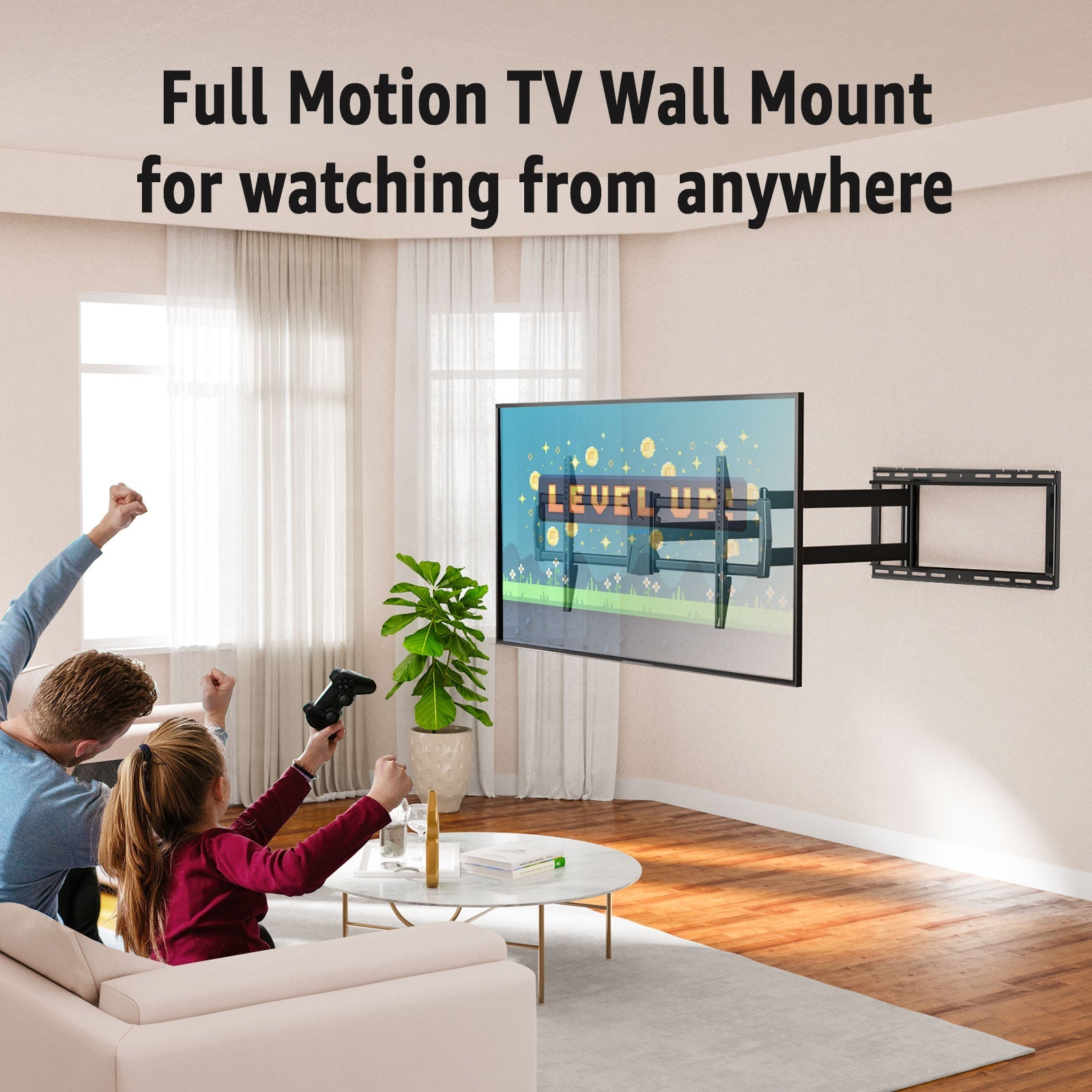 Full Motion TV Wall Mount For 42"-90" TVs MUT0059