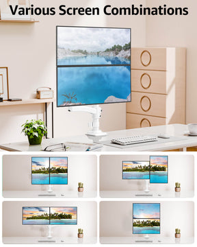 Freelift Dual Monitor Desk Mount for Max 32'' Monitors MUA6016W