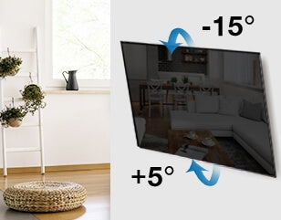 tv wall mount tilt +5° and -15°