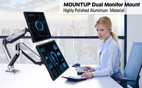 Soporte de escritorio para monitor dual para monitores de 13''-32'' MUA0035