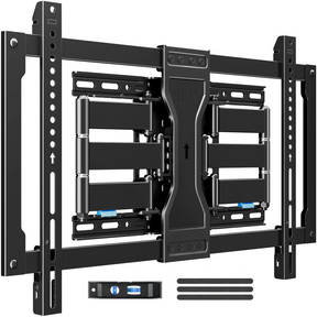 MOUNTUP Ultra Slim TV Wall Mount for Most 37-90 inch TVs, 1.1" Thin Low Profile Full Motion TV Mount Bracket, Dual Swivel Articulating Arms with Tilt, Fits 16" Studs, Max VESA 600x400mm Holds 132lbs
