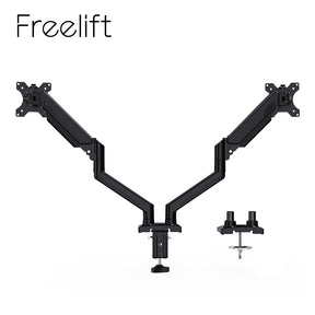 Freelift Dual Monitor Desk Mount for 13'' to 32'' Monitors MUA8014W